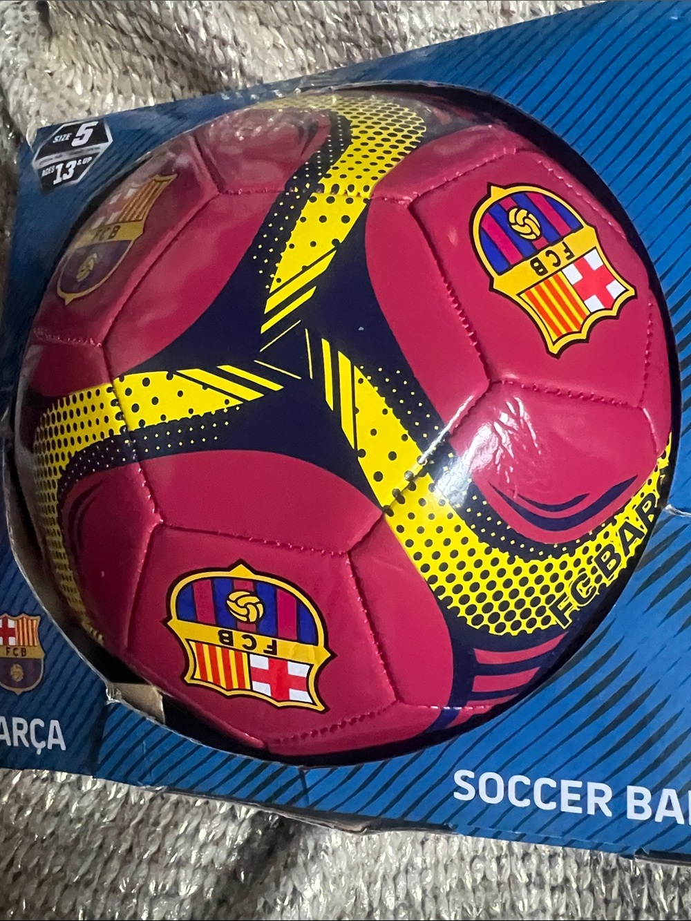 New FC Barcelona Barca Soccker Ball NWB